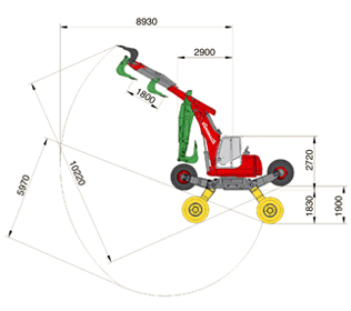 R145 Big Foot - Side view