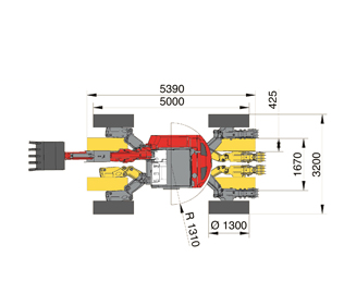 R555H Forester - Vista lateral