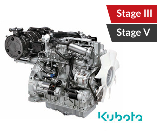 R555H - Kubota 3307 Stage III / Stage V with antiparticulate filter