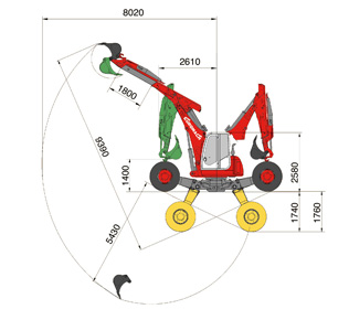 R65 SP Big Foot - Boční pohled