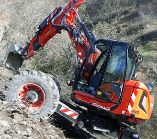 R755H Big Foot Forester - Rops Fops Kabine mit Kippschutz