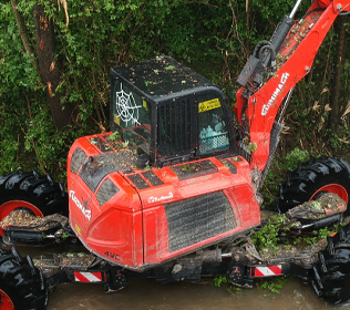 R855 Big Foot Forester - Rops Fops Kabine mit Kippschutz