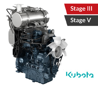 R955 - Motore Kubota Stage III / V con filtro AP