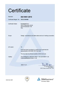Certificato ISO 9001:2015