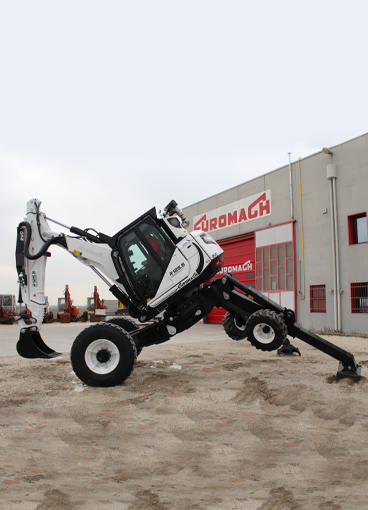 Spider excavator for creek