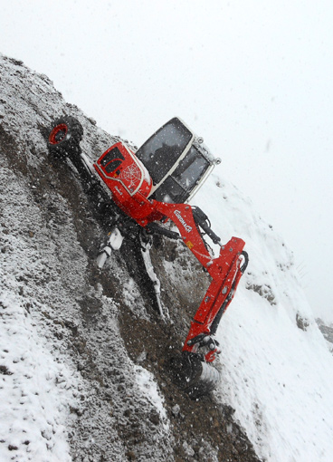 Excavadora de nieve