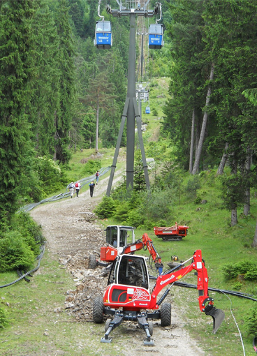 Escavatore con motore Kubota